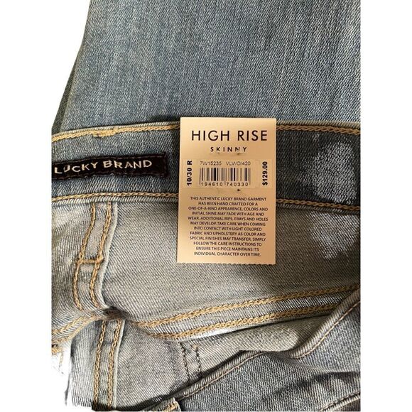 NWT Light blue jeans Lucky Brand size 10/30 R - Picture 8 of 10